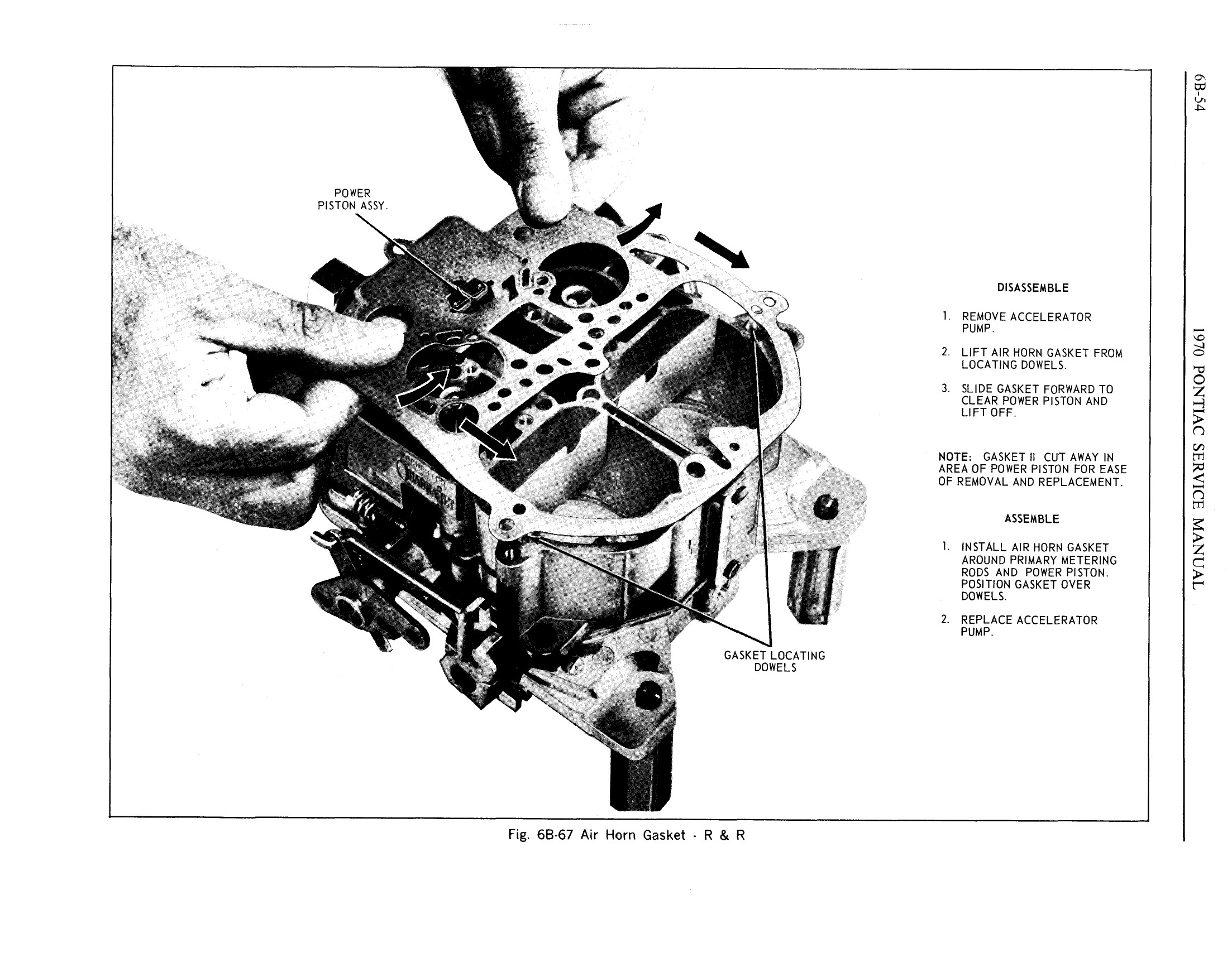 1970 Pontiac Chassis Service Manual - Engine Fuel Page 54 of 65